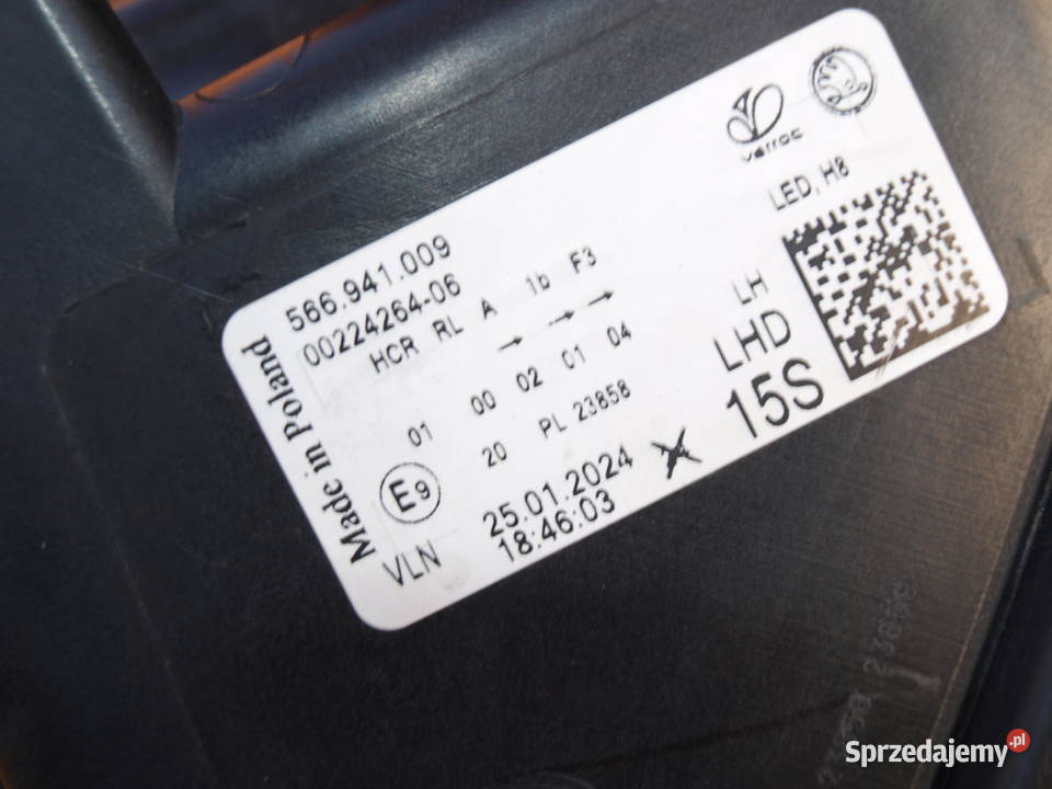 Skoda Kodiaq II lampa lewa przód Led Crystal osobowe Lampy przednie Kalisz sprzedam