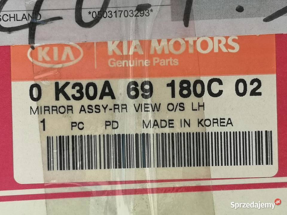 LUSTERKO LEWE KIA RIO 20002005 ORYGINAŁ ASO