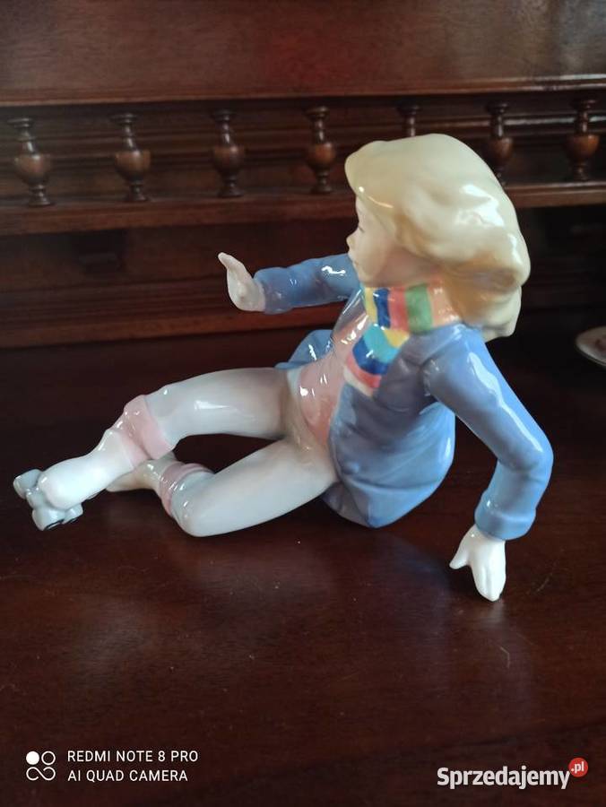 Figurka chłopca Łyżwiarza Ręcznie robiona Rex