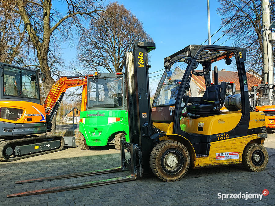 Wózek widłowy Yale GLP25 25 t LPG duplex 329 m Kęty
