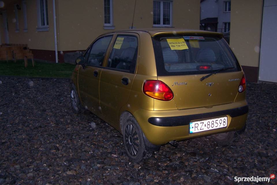 Daewoo Matiz 1999r 97 zółty metalizowany Rudna Wielka