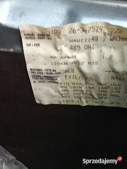 Audi A6 C5 18 turbo Na części manualna Biała Podlaska