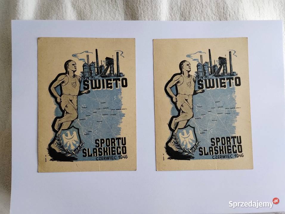 Całostka Święto Sportu Śląskiego 1946 Antykwariat Cieszyn