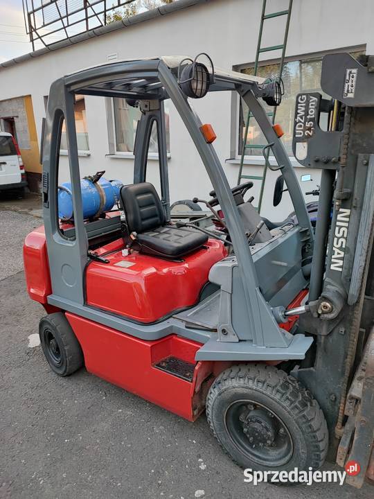 Wózek widłowy Nissan 25 tony LPG gaz 2003 Maków Podhalański