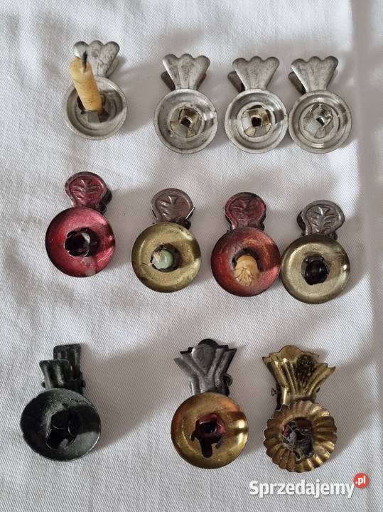 Stare świeczniki choinkoweuchwyty na świeczki 11