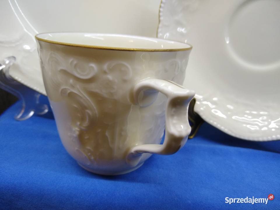 Serwis kawa Rosenthal Sanssouci Gold Porcelana i szkło Kalisz