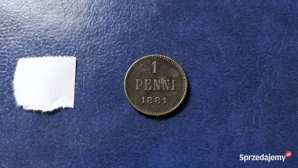 Stare monety 1 penni 1881 Finlandia podkarpackie Lesko