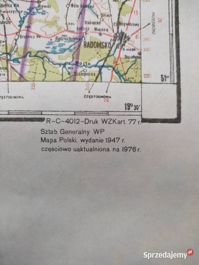 PRL mapy lotnicze Polski kompletne arkusze podlaskie Białystok