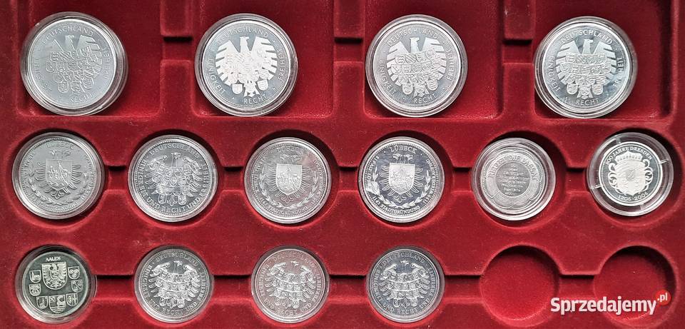 Zestaw Numizmatów I 14 sztuk śląskie