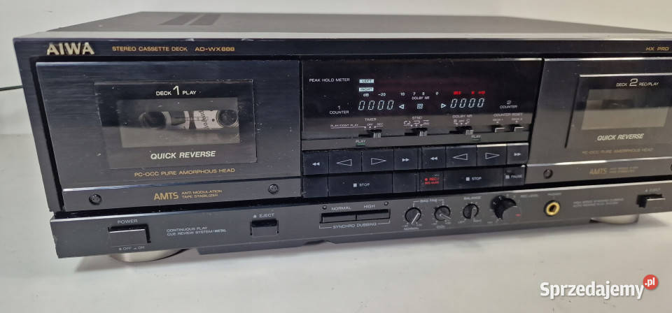 Magnetofon Cassette Deck Aiwa ADWX888 AD WX 888 Międzychód