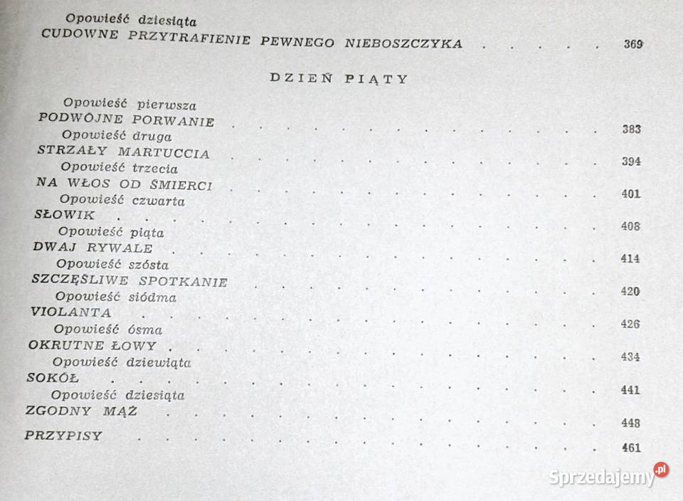 Dekameron Giovanni Boccaccio twarda lubelskie