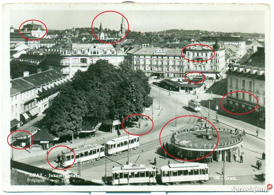 Graz Jakominiplatz Postkarte Niemcy sprzedam