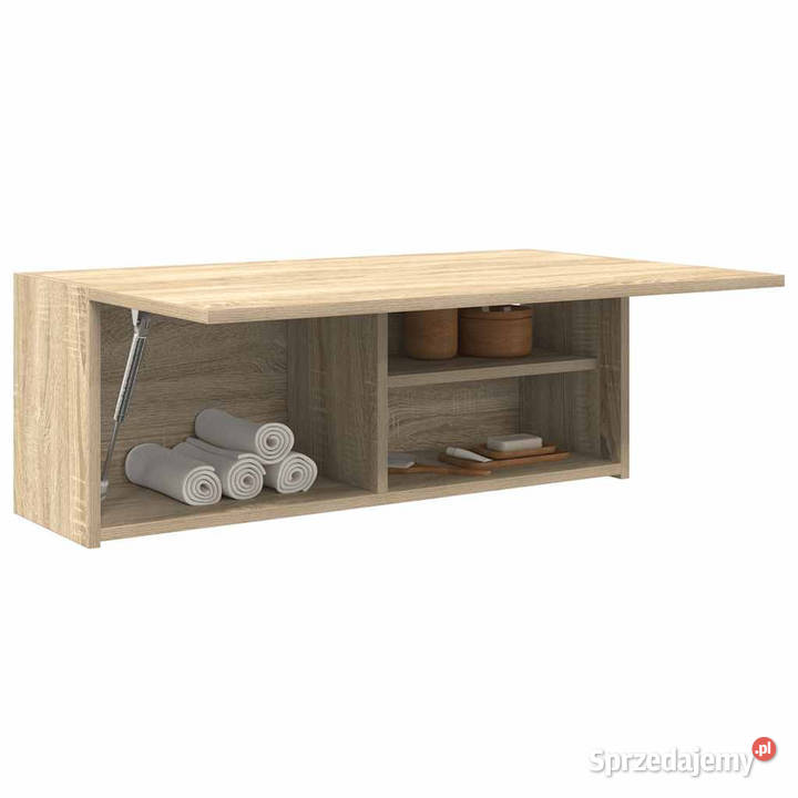 Wisząca szafka łazienkowa dąb sonoma 80x25x30 Łazienkowe Meble Warszawa