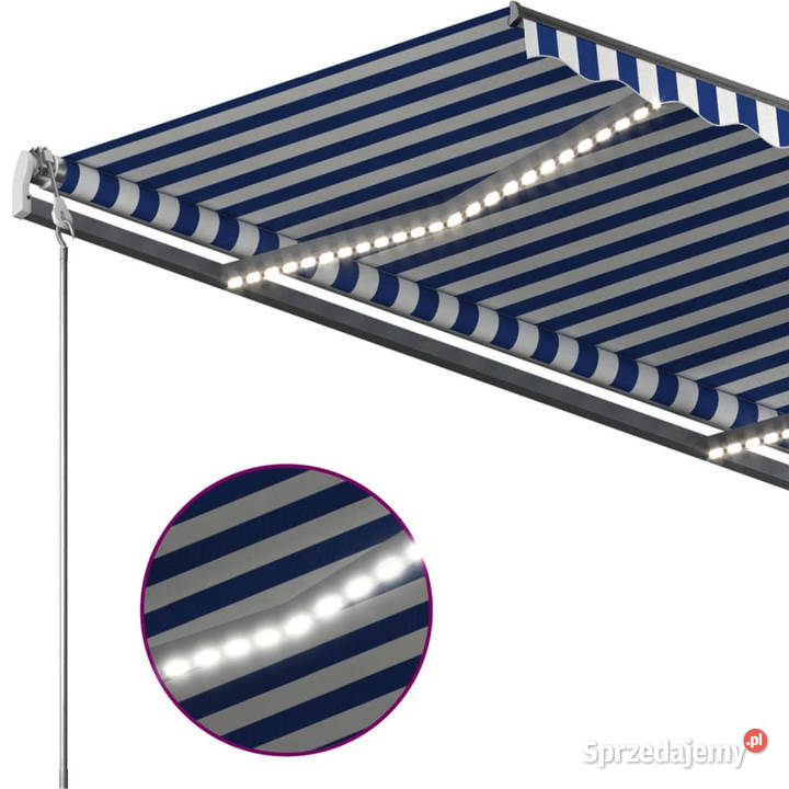 Ręcznie zwijana markiza z LED 450 x 300 mazowieckie