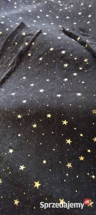 Sukienka na Sylwestra efektowna czarna brokatowa Długość Midi Bolesławiec