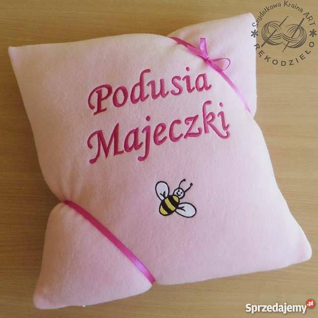 Poduszka z IMIENIEM DZIECKA napis PREZENT Toruń