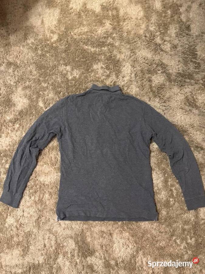 Stone Island Grey Longsleeved Polo Shirt Odzież i bielizna męska sprzedam