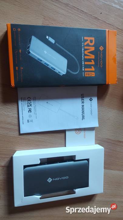 novoo rm11 pro koncentrator hub 11w1 hdmi 4k pd Książ Wielkopolski