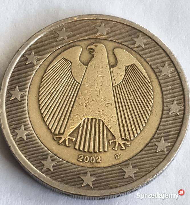 2 z 2002r Niemcy destrukt monety