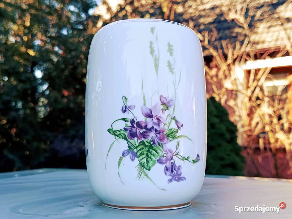 Wazon porcelanowy wycisk w masie Klenica sprzedam