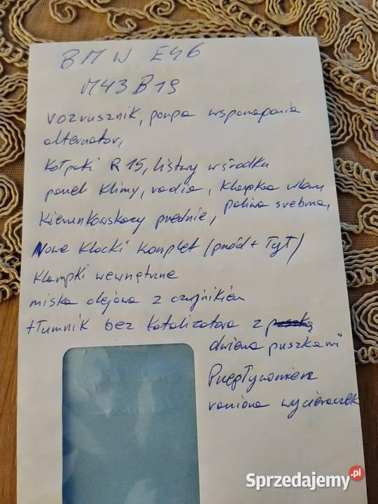 Części BMW E39 E46 E60 m54 m57 m43 Pozostałe Łuków