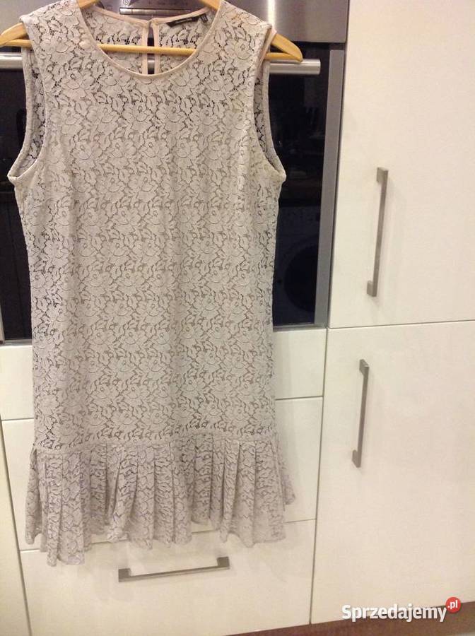 Sukienka Koronkowa Damska MASSIMO DUTTI S j Nowa Nowa Sól