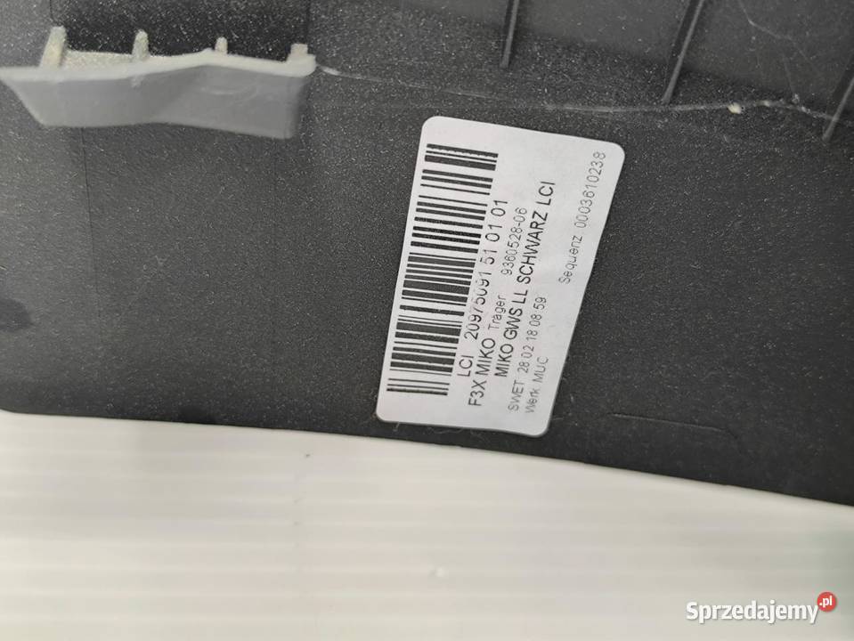 PODŁOKIETNIK TUNEL SRODKOWY BMW F30 F31 LIFT