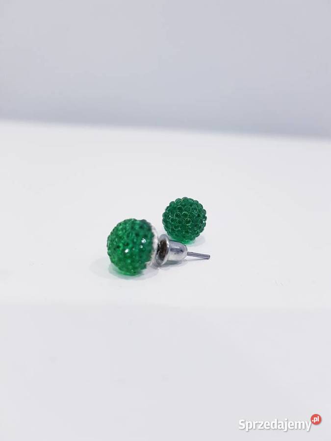 Damskie szmaragdowe kolczyki Dąbrowa Górnicza