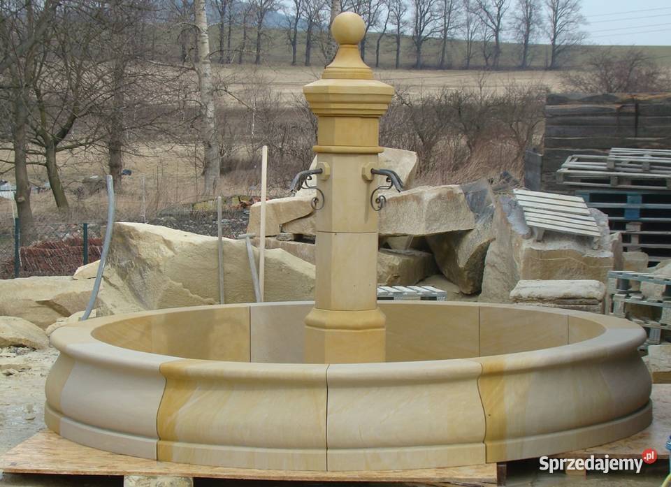 Oryginalna i stylowa fontanna z piaskowca Baseny i oczka wodne Kamienna Góra sprzedam