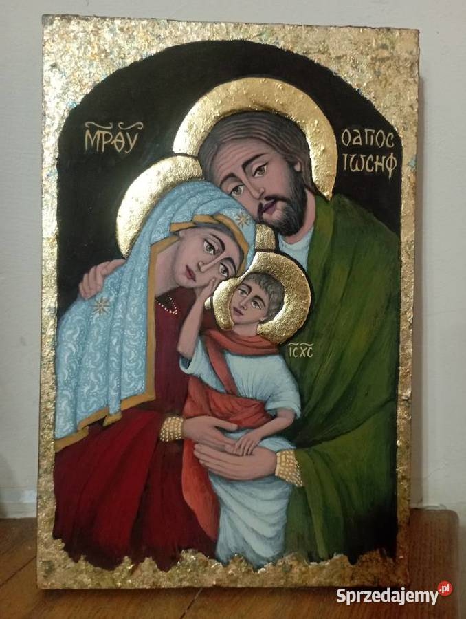 Ikona Święta Rodzina 6pisana30x20x3 Kazimierz Dolny