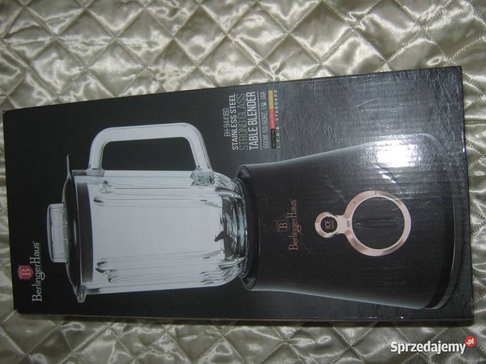 Blender stołowy Szklany kielich 15 L Nowy AGD drobne Baranowo