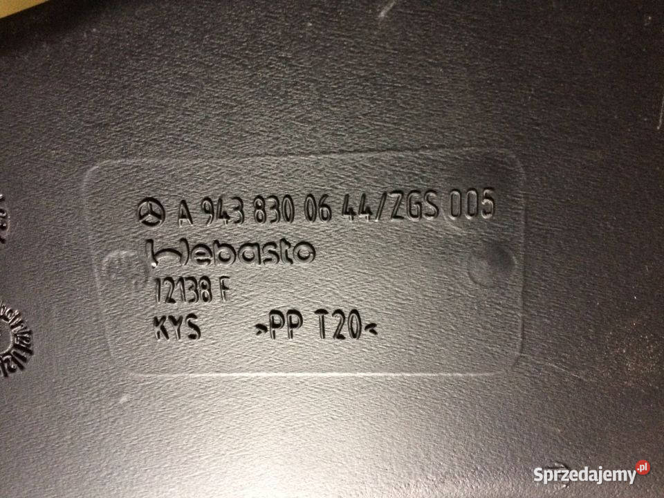 Tunel Kanał Ogrzewania Actros 9438300644 Webasto Maszewo