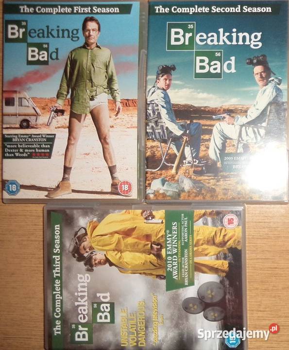 Breaking Bad complete seasons 1 2 i 3 angielsku 3 i więcej Rzeszów