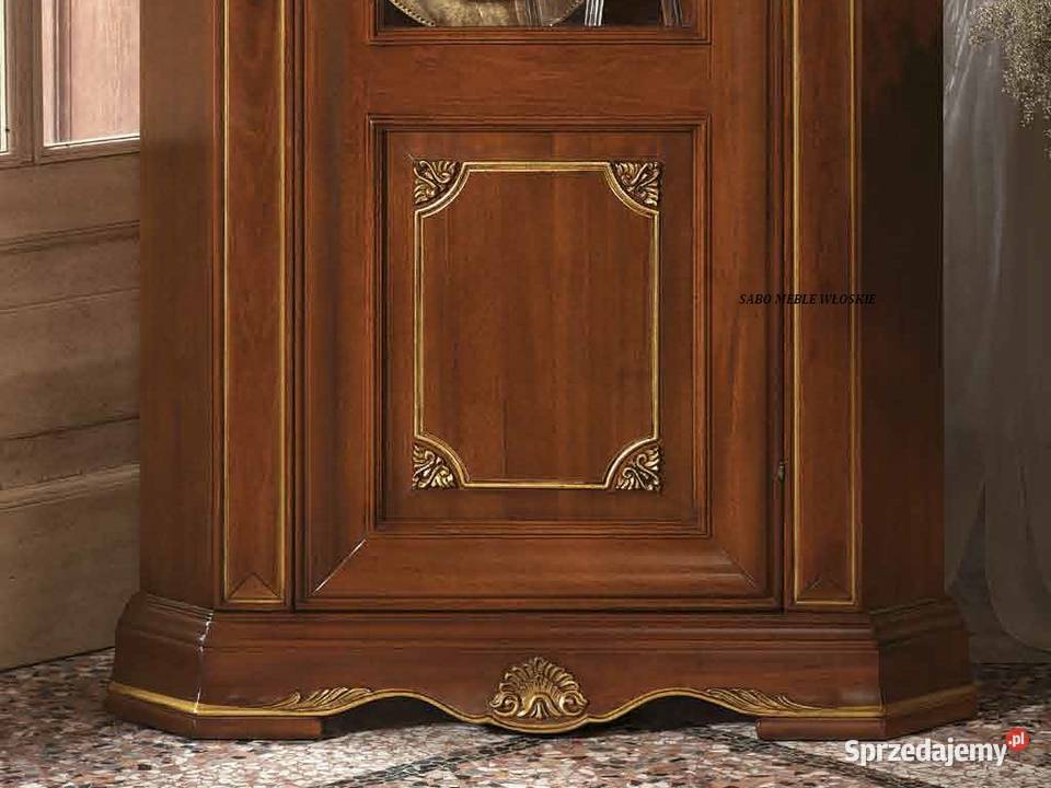Klasyczna witryna narożna Antonio wiśniowozłota Przemyśl