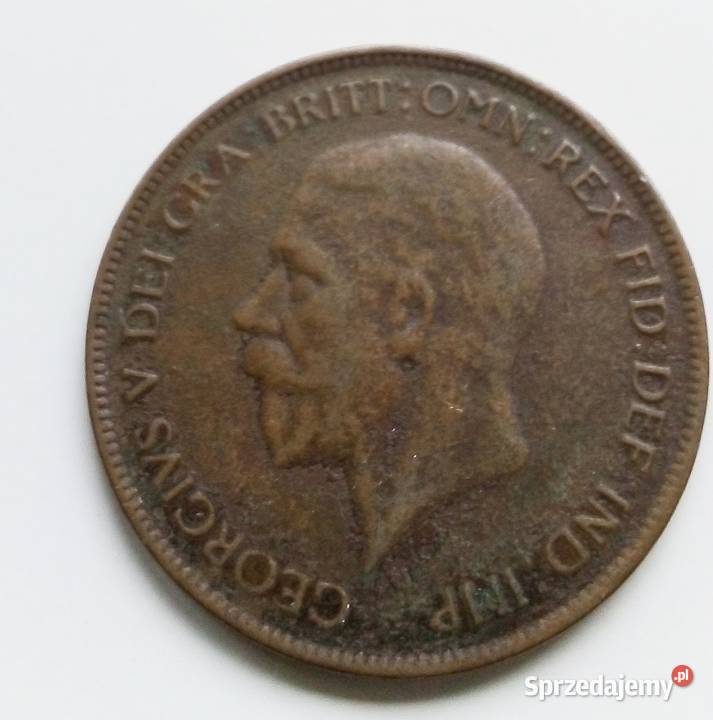 WIELKA BRYTANIAONE PENNY1928 r Numizmatyka Legionowo sprzedam