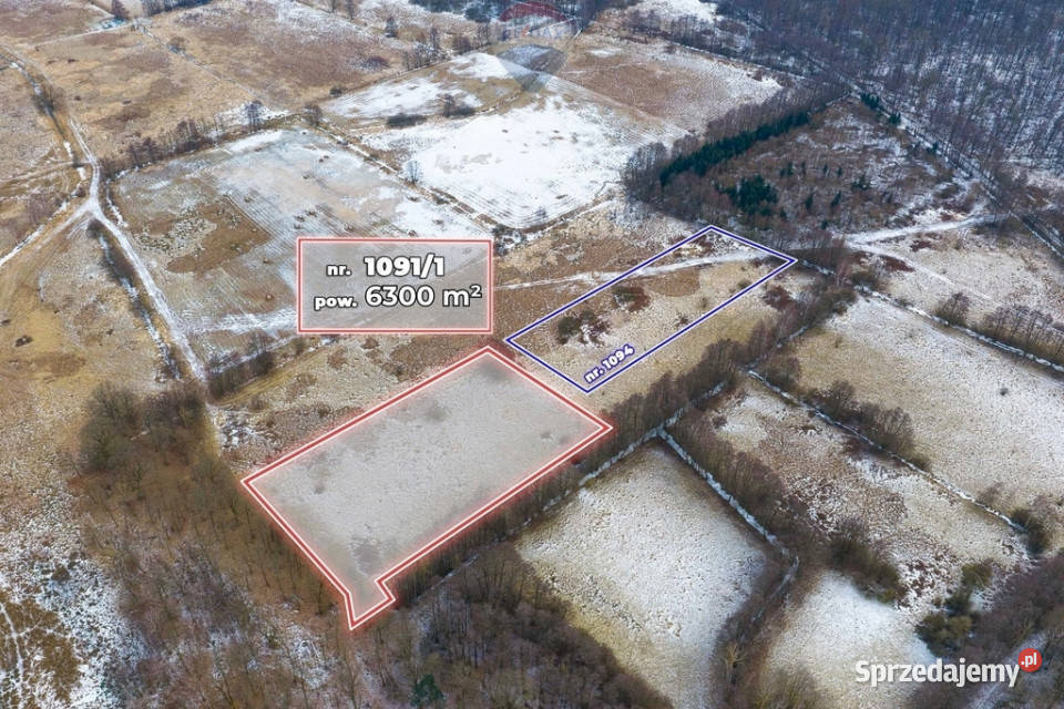 Działka rolna o pow 6300 m 0m