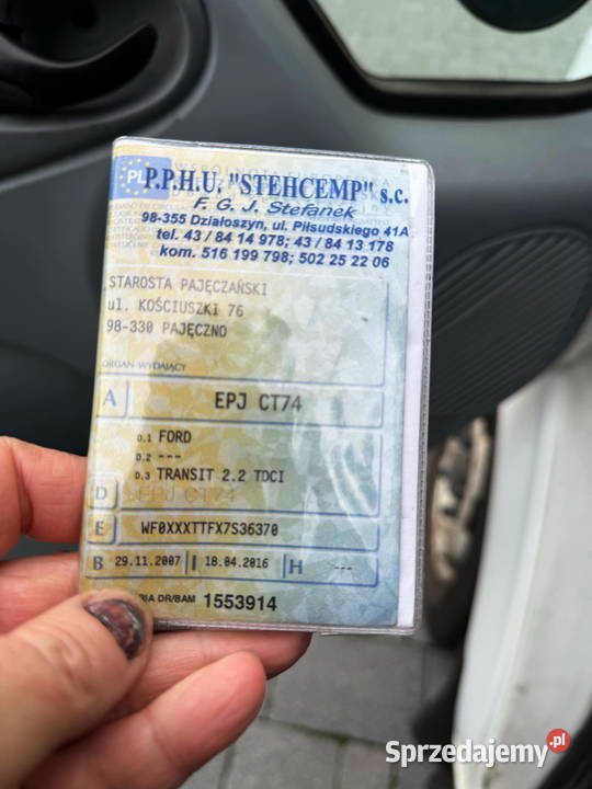Ford Transit 22TDCI furgon długi wysoki 3 Działoszyn