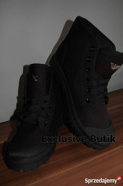 Czarne trampki Giorgio Armani logo 38 Rozmiar 38