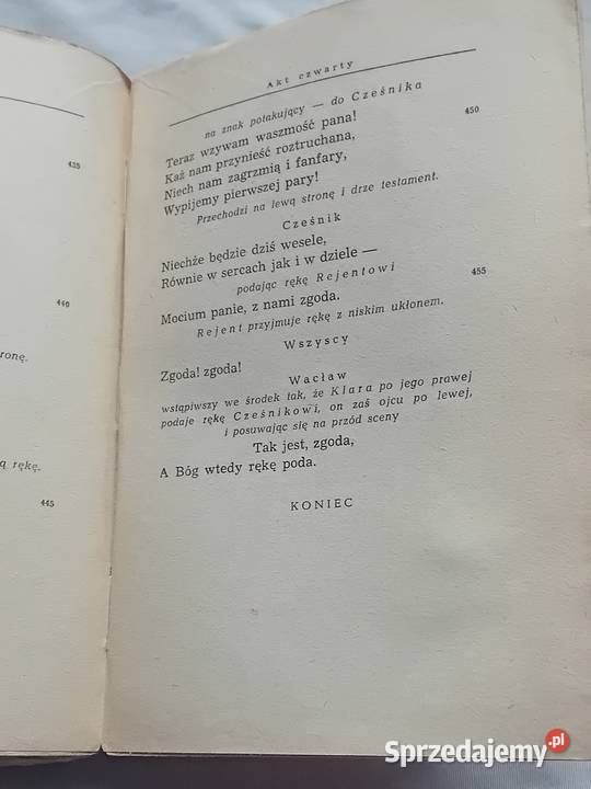 Aleksander Fredro Zemsta PIW 1953 r Wydpowojenne Koźminek
