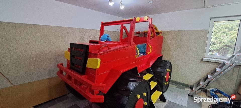 Łóżeczko łóżko drewniane monster truck Blaze śląskie Katowice