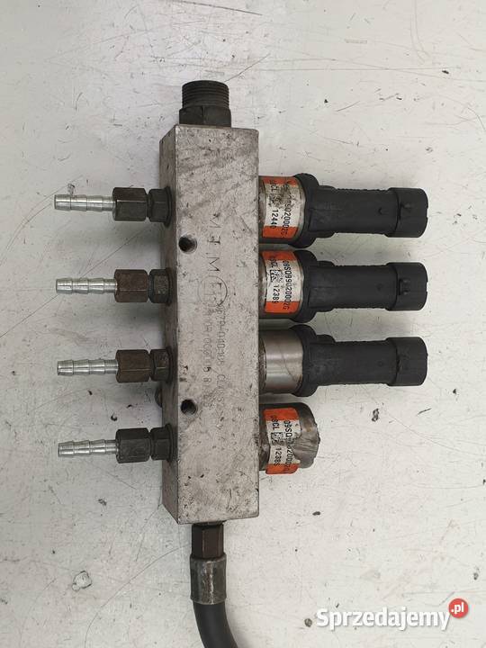 LISTWA WTRYSKOWA GAZU LPG MTM Wtryskiwacz 4 Cyl Elementy instalacji LPG Rudka