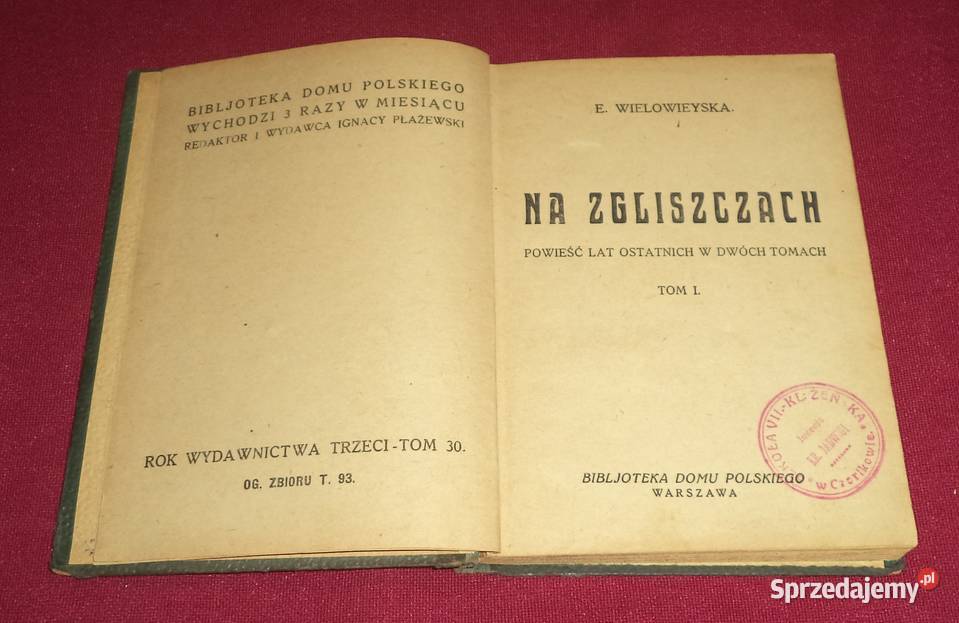 Stara książka 1883 do Piekary Śląskie