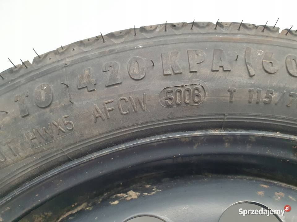 KOŁO DOJAZDOWE 11570 R16 2160132 5x110 Chełm sprzedam