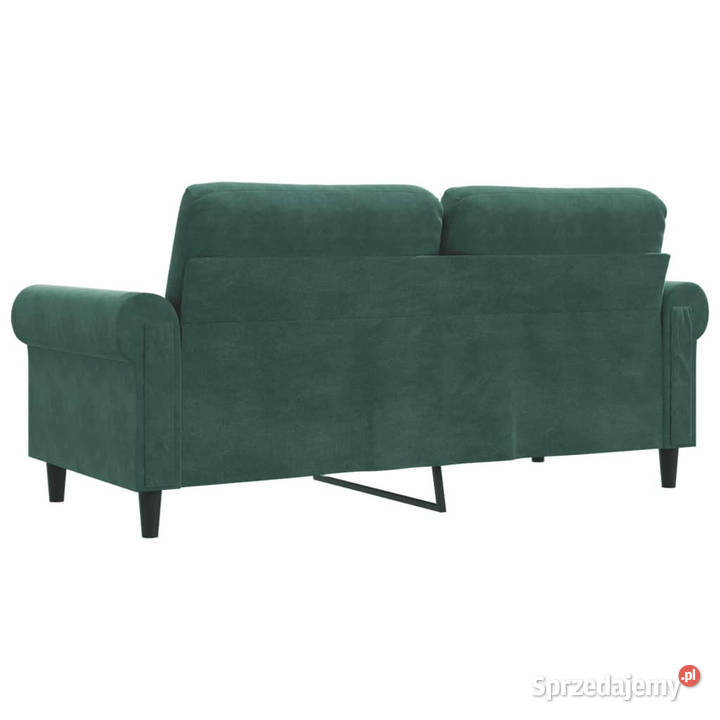 Sofa 2osobowa ciemnozielona 140 tapicerowana Warszawa