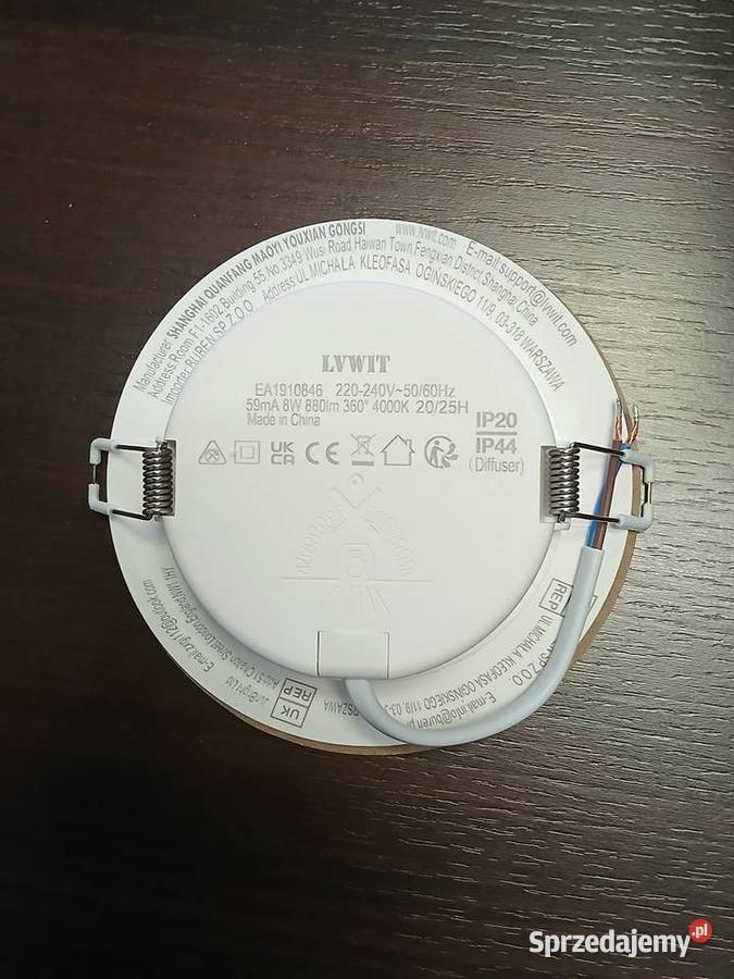 Zestaw 6 sztuk okrągłych paneli LED Nowy Targ sprzedam