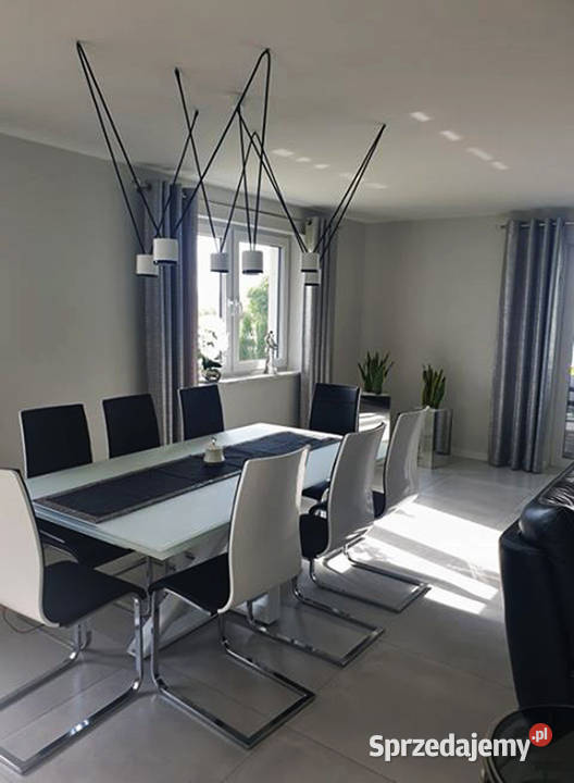 Nowoczesna lampa wisząca do salonu stół wyspę czarny Wyposażenie wnętrz Rzeszów sprzedam