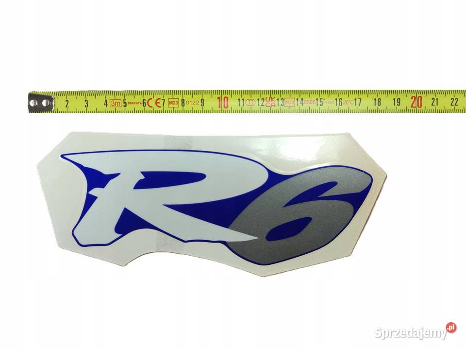 NAKLEJKA R6 NA ZADUPEK PRAWA YAMAHA YZFR6 2000