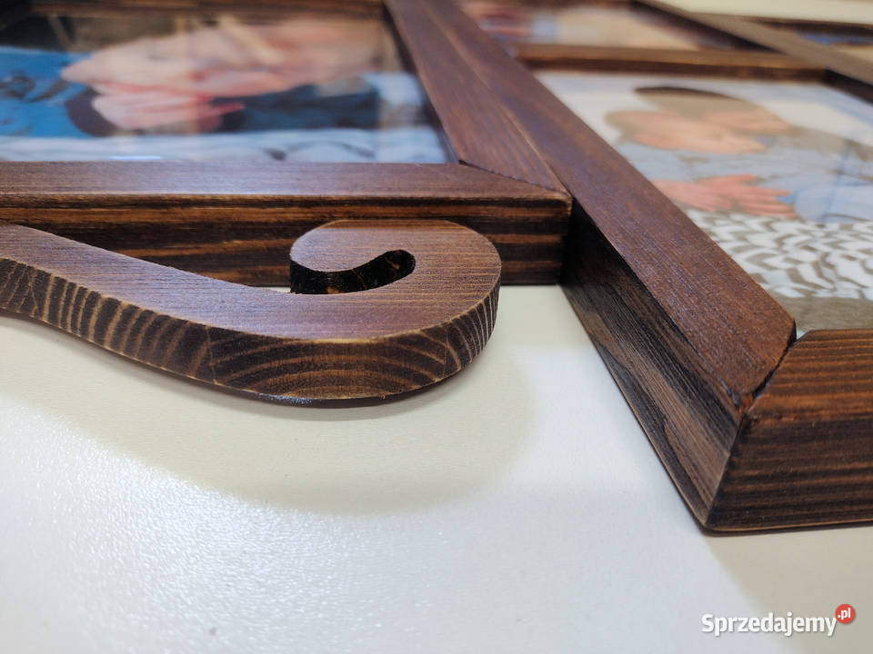 Drewniana Multirama Ramka Na Zdjęcia Galeria Bytom