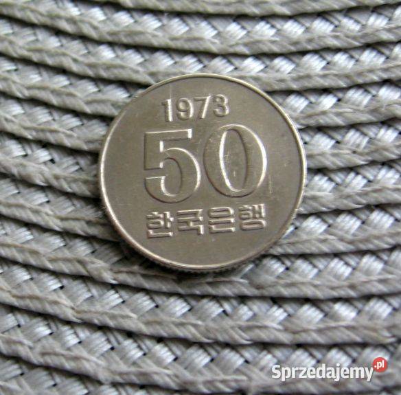 Korea 50 Wonów 1973r wielkopolskie Kalisz sprzedam