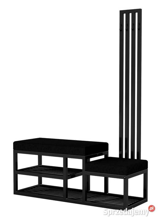 Ławka Do Przedpokoju Z Wieszakiem Metalowa 45cm